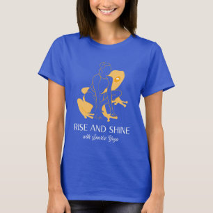 Camiseta Levantem-Se E Brilham Com Ioga Engraçada