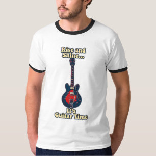 Camiseta Levantem-se e brilhem. é hora do violão. motivacio