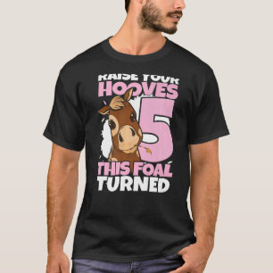 Camiseta Levantem Suas Cascas 5 de Aniversário Cavalos