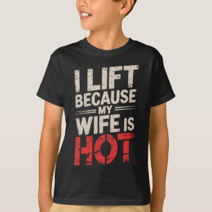 Camiseta Levanto Porque Minha Esposa Está Quente 1