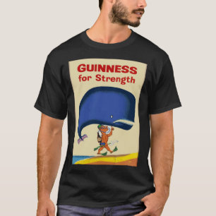 Camiseta Levantou A Baleia Enquanto Bebendo Guiness