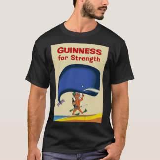 Camiseta Levantou A Baleia Enquanto Bebendo Guiness