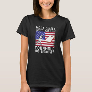 Camiseta Levar Cornhole Muito a Sério Vintage Sack Bag Toss