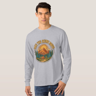 Camiseta Leve a Rota Cênica Cinza