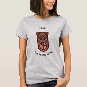 Camiseta Leve A Rota Cêntica Para O Exterior