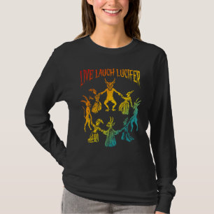 Camiseta Leve ao vivo Lucifer Horror Satã Satânica Demon De