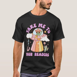 Camiseta Leve aos Leitores Professor Alien Halloween Alfabe