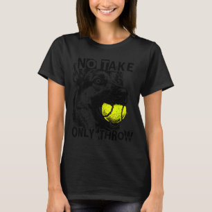 Camiseta Leve apenas jogue bola de tênis engraçada pastor a