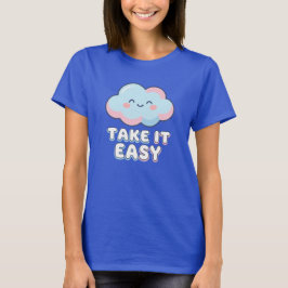 Camiseta Leve e Fácil Nuvem Pastel Cute Estética Rela