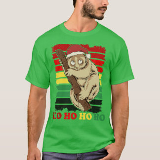 Camiseta Leve Feliz de Natal Slothmas Slo ho ho ho