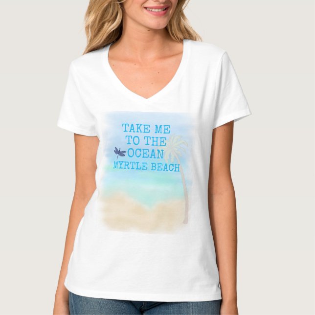 Camiseta LEVE-ME À Camiseta-T OCEANA MYRTLE BEACH (Frente)