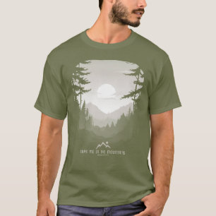 Camiseta Leve-me à Cintura da Floresta Gráfica das Montanha
