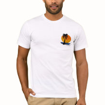 Leve-me à praia - Camisa-T Tropical Sunset