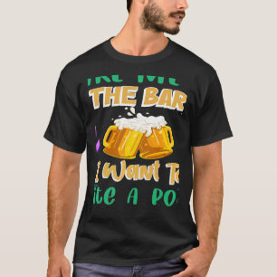 Camiseta Leve-me ao bar que eu quero escrever um poema poet