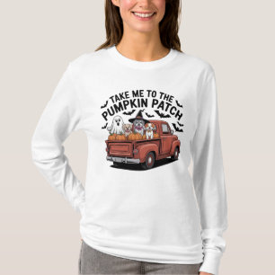 Camiseta Leve-me ao Canil de Abóboras Fantasmas Caminhonete