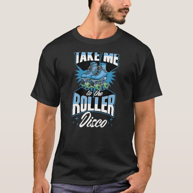 Camiseta Leve-me ao cilindro do disco retrorreflector 70s R (Frente)