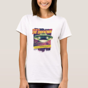 Camiseta Leve-Me Ao Desconhecido Cobrir Da Retro Magazine