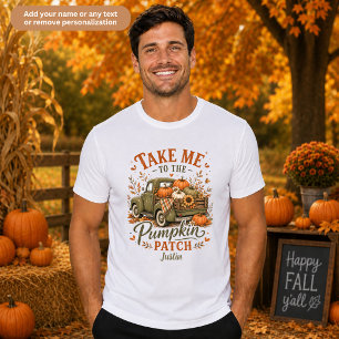 Camiseta Leve-me ao Família do Campo de Abóbora Unisex