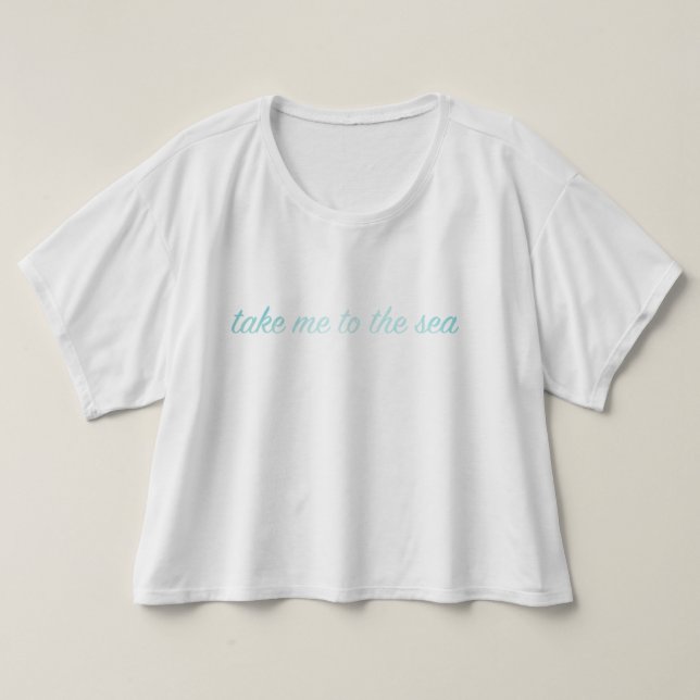 Camiseta Leve-me ao mar (Frente do Design)