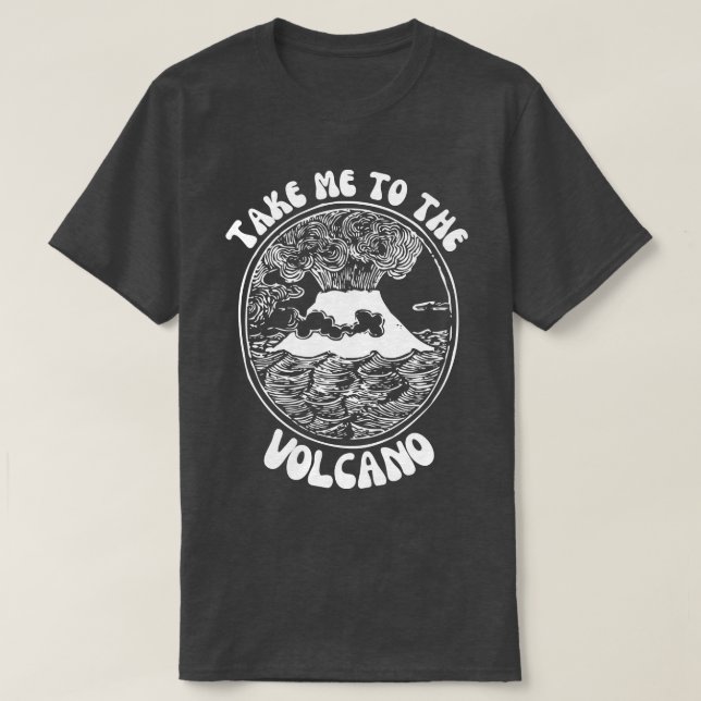 Camiseta Leve-Me Ao Vulcão (Frente do Design)