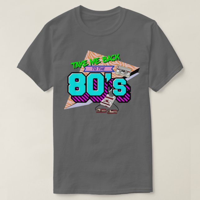 Camiseta Leve-Me De Volta Aos Anos 80 (Frente do Design)