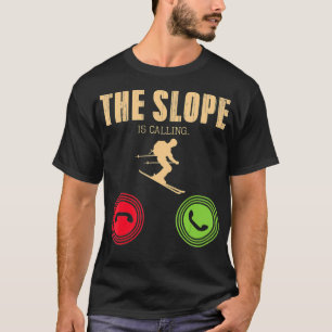 Camiseta Leve-me Esquecendo o Adventure Ski de Atividade Re