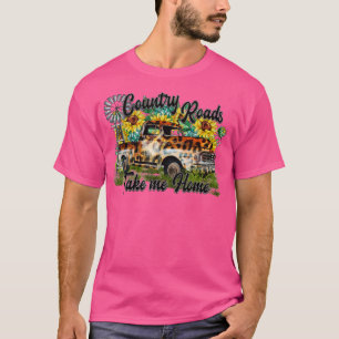 Camiseta Leve-me para casa Caminhão-Leopardo Girassol Ocide