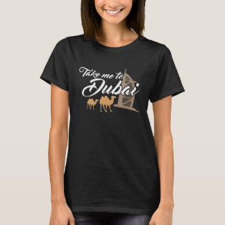 Camiseta Leve-me para Dubai Férias de Camelo