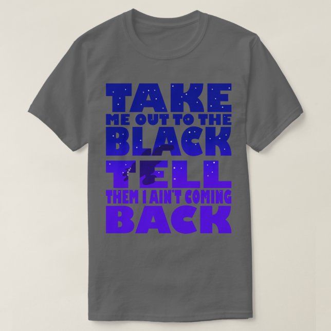 Camiseta Leve-Me Para O Preto (Frente do Design)