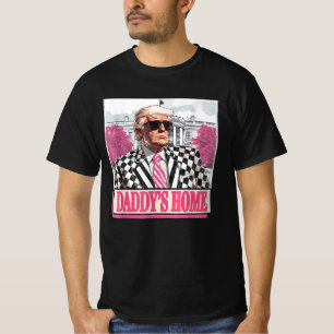 Camiseta Leve o Pai americano de volta para casa, cor-de-ro