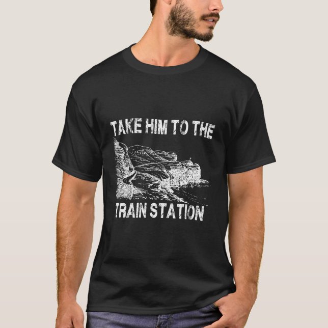 Camiseta Leve-O Para A Estação De Comboio (Frente)
