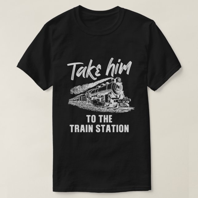 Camiseta Leve-O Para A Estação De Comboio 9 (Frente do Design)