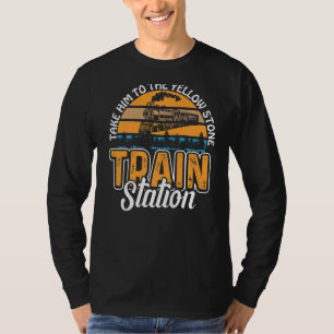 Camiseta Leve-O Para A Estação De Comboio Yellowstone