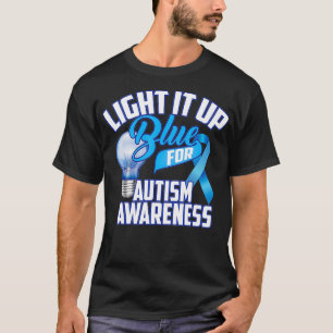 Camiseta Leve-O Para O Azul Para O Presente De Consciência