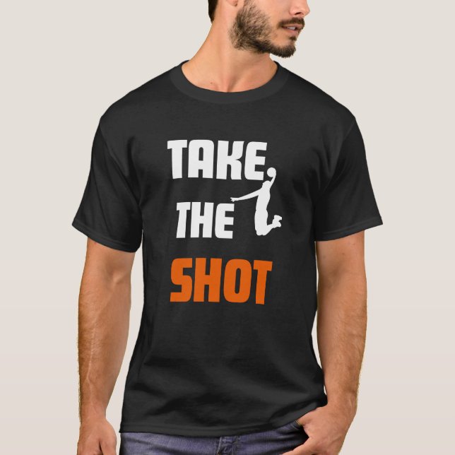 Camiseta Leve os esportes motivacionais de basquetebol (Frente)