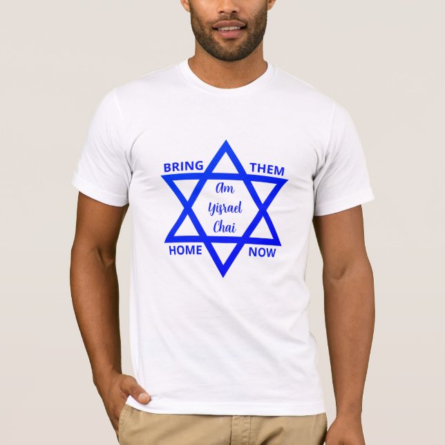 Camiseta LEVE-OS PARA CASA, Am Yisrael Chai T-SHIRT (Frente)