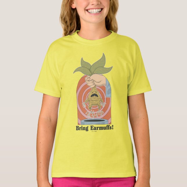 Camiseta "Leve Protetores de Ouvido!" Gráfico do Mandrake G (Frente)