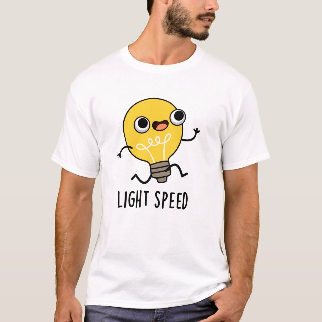 Camiseta Leve Speed Funny Running Bulb Pun (Frente)