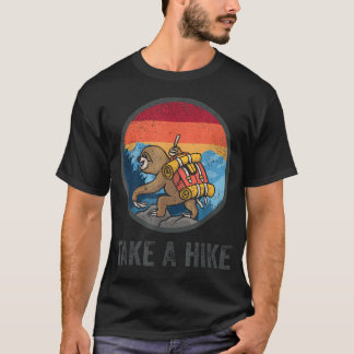 Camiseta Leve Um Trilho Retrô Hiker Preguiça Caminhada Trek