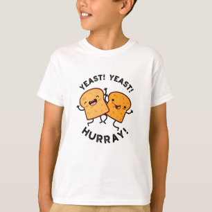 Camiseta Levedura Levedura Hurra Piadas Engraçadas de Pão