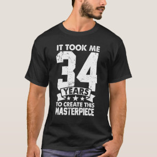 Camiseta Levei 34 Anos Para Criar Esta Masterícula 34t