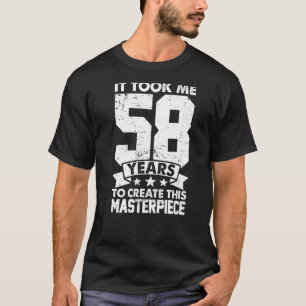 Camiseta Levei 58 Anos Para Criar Esta Masterícula 58t