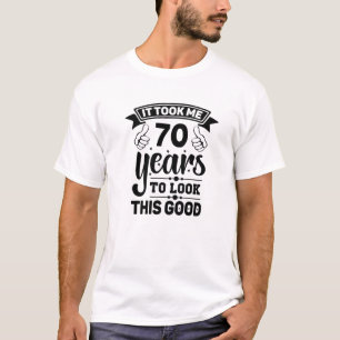 Camiseta Levei 70 Anos - 70 de Aniversário Engraçado Deco