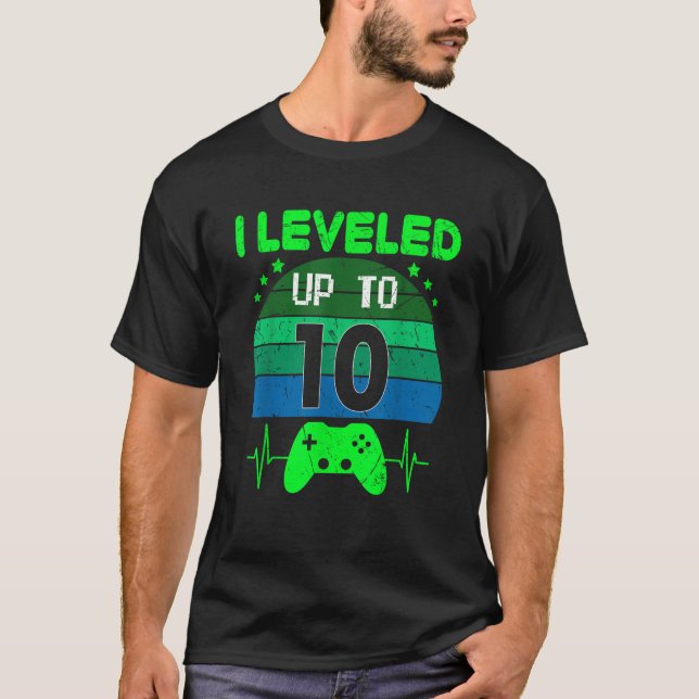 Camiseta Levei até 10º Aniversário - Jogo de Vídeo 10Y (Frente)
