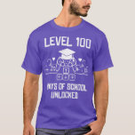 Camiseta Level 100 Days Of School Unlocked Game 100th Days<br><div class="desc">Level 100 Days Of School Unlocked Game 100th Days Of School .Check out our children,  school t shirt selection for the very best in unique or custom,  handmade pieces from our clothing shops.</div>