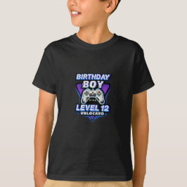 Camiseta Level 12 Unlocked Gamer Shirt – Kids Gaming 