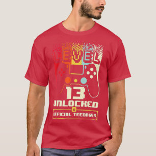 Camiseta Level 13 Unlocked 13th Video Birthday Gift(194)