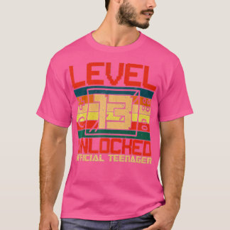 Camiseta Level 13 Unlocked 13th Video Birthday Gift (60)