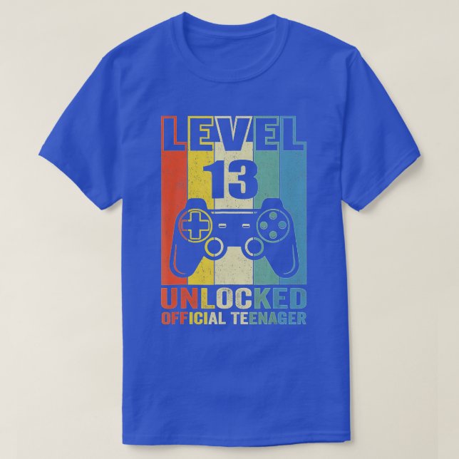Camiseta Level 13 Unlocked  13th Video  Birthday Gift  (89) (Frente do Design)