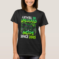 Level 18 Unlocked Awesome Since 2005 18th Birthday